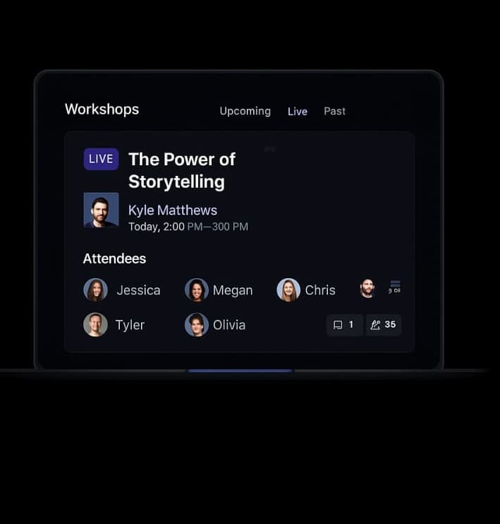 Workshops Tablet Mockup